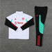 Manchester United 1/4 Zip Tracksuit - White/Green