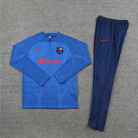 Barcelona 1/4 Zip Tracksuit - Blue / Red
