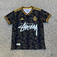Real Madrid x STUSSY ( Black / Gold ) - Special Edition Jersey
