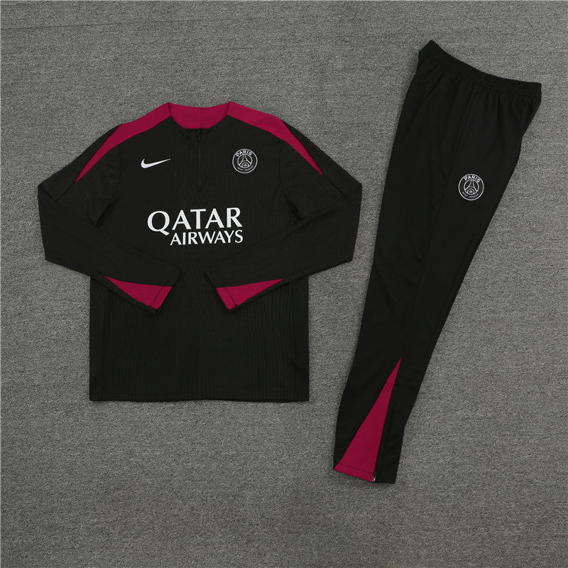 Black / Maroon (New Season) - Paris Tracksuit