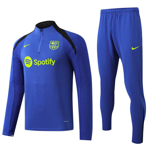 Barcelona 1/4 Zip Tracksuit 24/25 - Blue Neon