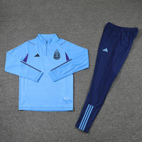 Argentina 1/4 Zip Tracksuit - Baby Blue