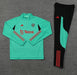 Manchester United 1/4 Zip Tracksuit - Green