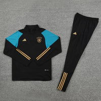 Germany 1/4 Zip Tracksuit - Black