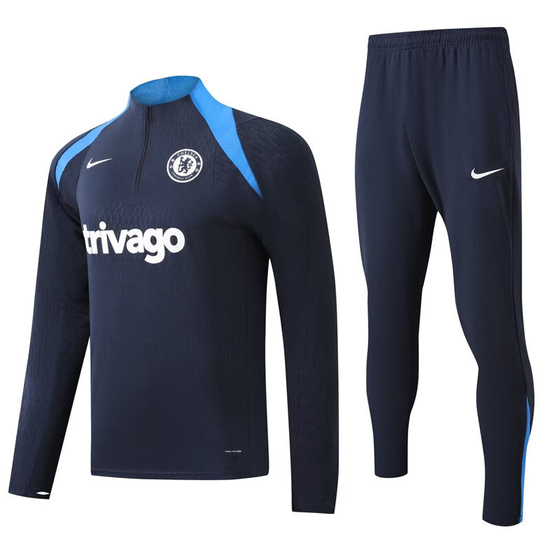 Chelsea 1/4 Zip Tracksuit 24/25 - Navy