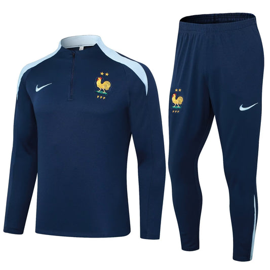 France 1/4 Zip Tracksuit 24/25 - Royal Navy