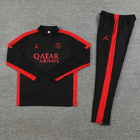 Black / Red (Striped) - Paris Tracksuit