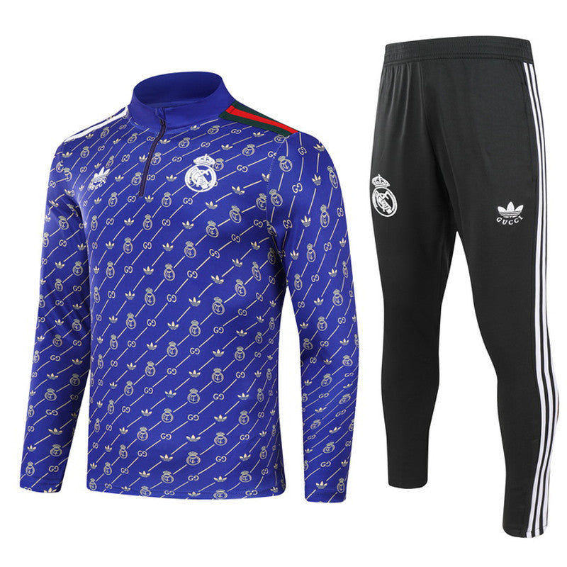 Real Madrid 1/4 Zip Tracksuit 24/25 - Void Purple