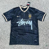 Brazil x STUSSY ( Black / Rose Gold ) - Special Edition Jersey