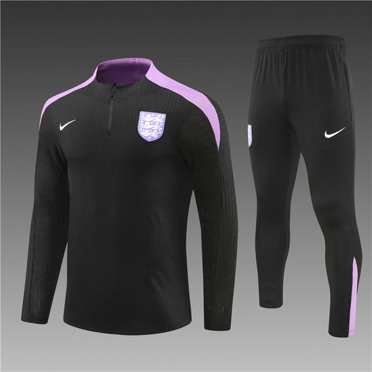 England 1/4 Zip Tracksuit 24/25 - Black Orchid