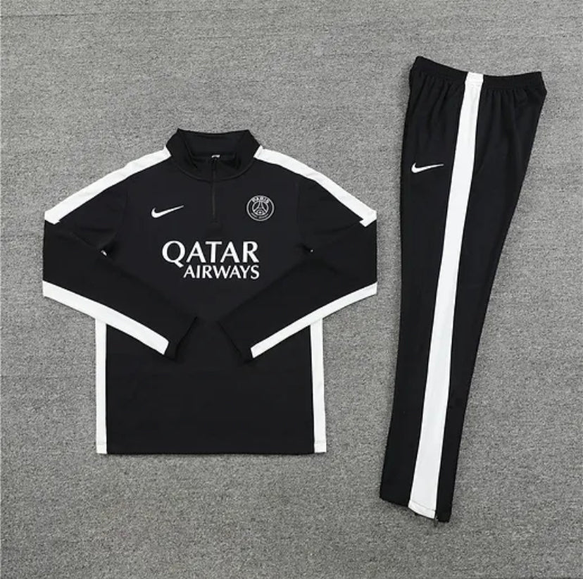 Black / White (Striped) - Paris Tracksuit