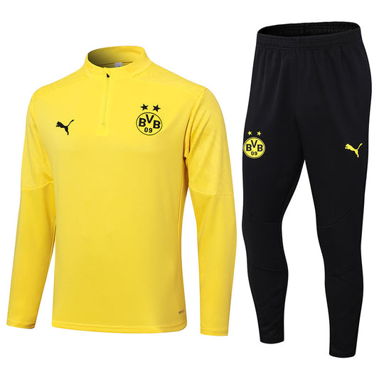 Borussia Dortmund 1/4 Zip Tracksuit 24/25 - Yellow / Black