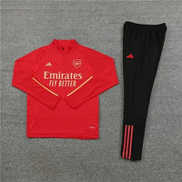 Arsenal 1/4 Zip Tracksuit - Red / Gold