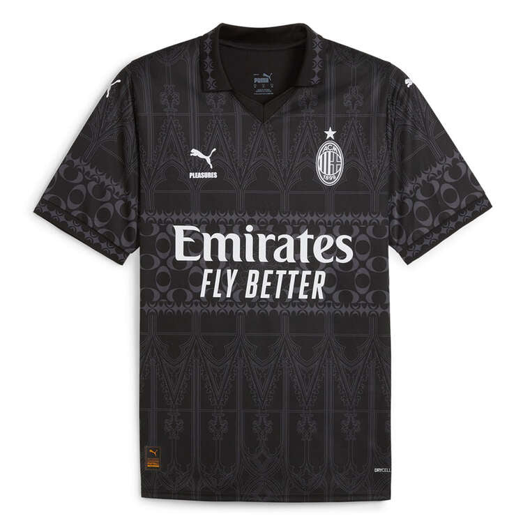 AC Milan x PLEASURES 2024/25 Special Edition Jersey - Black