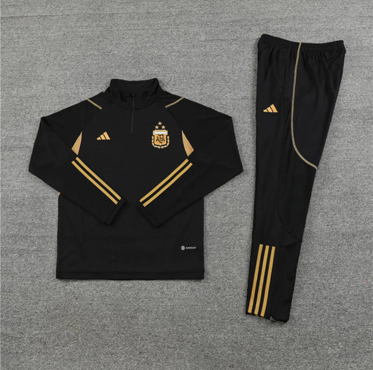 Argentina 1/4 Zip Tracksuit - Champions Black