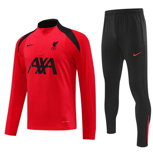 Liverpool 1/4 Zip Tracksuit 24/25 - Red / Black