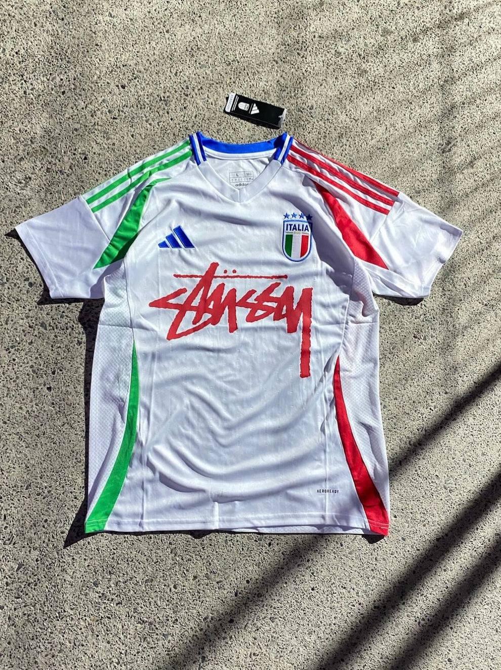 Italia x STÜSSY (White) - Special Edition Jersey