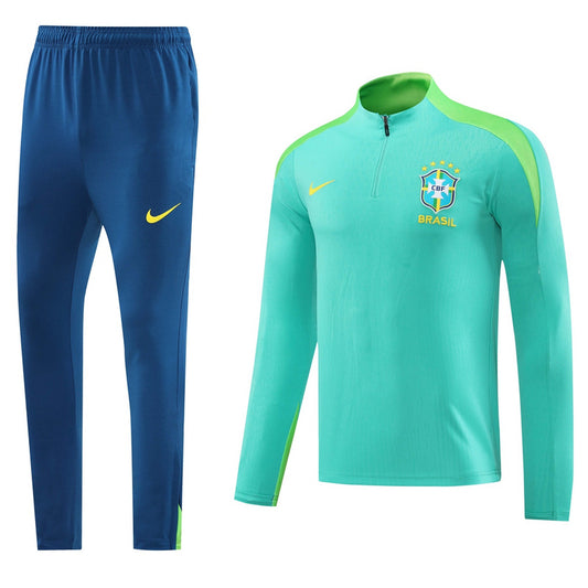 Brazil 1/4 Zip Tracksuit 24/25 -  Seafoam Green