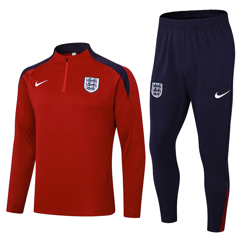 England 1/4 Zip Tracksuit 24/25 - Red